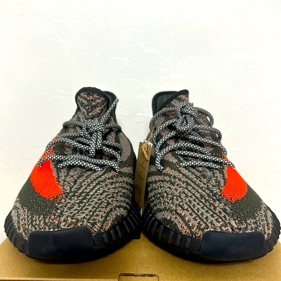 1-Yeezy Boost 350 V2 Carbel/Steel Gray/Solar Red Style#HQ7045, Shoe/Sneaker, 12 - Picture 8 of 17